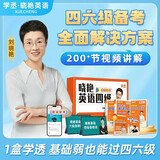 学丞备考2026年12月】刘晓艳英语四级背单词六级背单词考试真题试卷词汇书大学就这样过四六级单词保命急救班刘晓燕大雁听力写作翻译作文专项模拟题 【四级1盒学透】单词+题型讲解+套题刷题+保命班