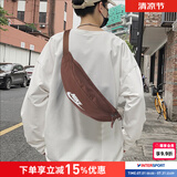 耐克（NIKE） 男包女包 2026新款运动包休闲包斜挎包单肩包旅行胸包时尚腰包 【动物棕/山峰白】约40*9*14cm MISC