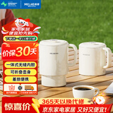 美菱（MeiLing）便携式烧水壶电水壶折叠不锈钢水壶旅行出差电热水壶烧水杯火锅宿舍泡面杯MH-JY0601