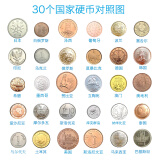 精选世界不同国家\/地区硬币套币 全新品相 硬币钱币收藏 30个国家或地区硬币30枚活页装 单套