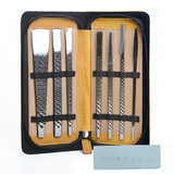 天艺牌扬州三把刀技师版专业修脚刀锁纹锋钢修脚工具甲沟去死皮老茧 锁纹7件套+油石