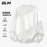 GLM卫衣男经典基础款纯色休闲圆领宽松上衣日常百搭衣服男装