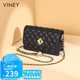 viney包包女包牛皮链条包轻奢百搭单肩斜挎包生日礼物高级感送女友老婆
