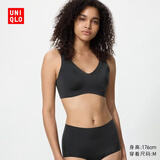 优衣库AIRism无钢圈文胸/舒适/固定罩杯女装轻氧Bra482666 487015 487015/09黑色 3XL