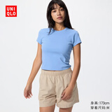 优衣库棉质舒适短裤女装482646 31 米色 L