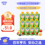 亨氏（Heinz）宝宝水果营养果汁泥无添加随机装果泥婴儿辅食6月+适用120g*12