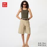 优衣库针织打褶中裤女装26春夏新款485178 32 深米色 3XL