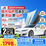 龙膜汽车贴膜汽车玻璃膜畅领80新能源陶瓷膜汽车膜隐私隔热膜防晒膜太阳膜车窗贴膜防爆膜