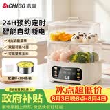 志高（CHIGO）煮蛋器 蒸蛋器 智能电蒸锅小型2-3人用自动断电 可预约定时家用多功能早餐机煮鸡蛋神器ZNZDQ058