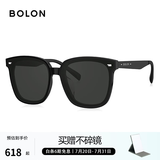 BOLON暴龙眼镜太阳镜防晒墨镜偏光镜男女款韩版经典方框遮阳镜 BL3027 大码BL3037C11-暗黑色