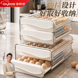 佳帮手鸡蛋盒32格抽屉收纳盒冰箱保鲜厨房用品透明分格食品级