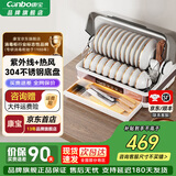 Canbo消毒柜 家用小型台式 迷你厨房桌面 碗筷 餐具 婴儿奶瓶 紫外线烘干保洁免沥水消毒碗柜 一星级 42L ZTD42-KH1W
