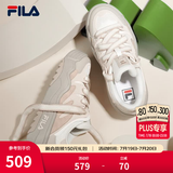 斐乐（FILA）斑斓鞋ROSETTA女鞋板鞋面包厚底鞋复古休闲鞋 奶白/浅粉-GP 40