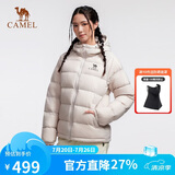 骆驼女装羽绒服秋冬新款男女同款高蓬防风保暖抗静电面包服L