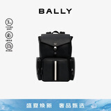 BALLY巴利男包双肩包电脑包旅行包6303962 黑白条七夕礼物