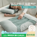 艾薇决明子磁石硬枕头枕芯护颈椎助睡眠 一只装 水绿 45*74cm