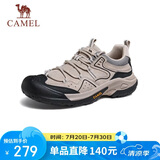 骆驼（CAMEL）踏山男士户外登山复古皮面休闲低帮徒步鞋 G14A342696 埃尔沙 42