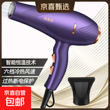 【全网爆款】大风吹风机吹头发家用大功率速干冷热风负离子不伤发电吹风筒 发廊飓风【1.8线】紫罗兰