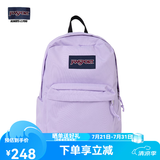 JANSPORT杰斯伯书包轻便双肩包男女旅行包简约背包电脑包学生校园 4QUE5M9暮山紫/风信紫-隔层+侧袋
