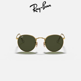 雷朋（RayBan）男女款眼镜圆形复古绿色镜片户外太阳镜0RB3447