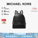 MICHAEL KORS 礼物轻奢MK女包RHEA大容量双肩包 中号 黑色