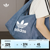 adidas「云朵包」牛仔风大容量运动挎包女子阿迪达斯官方三叶草 制服蓝 NS