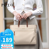 POLO电脑包女14/15英寸笔记本手提单肩电脑包大容量商务出差公文包