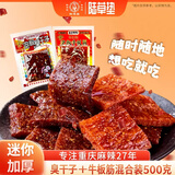 陆草垫（lu cao dian）臭干子牛板筋素食儿时重庆辣条经典网红小零食经典麻辣组合500克