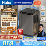 海尔（Haier）全自动波轮洗衣机10公斤大容量  直驱变频 6键自编程 国家补贴京东自营 家用租房 EB100B32Mate1