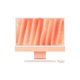 Apple/苹果AI/iMac24英寸M4(8+8核)16G 256G橙色一体式电脑Z1E800039