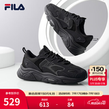 斐乐（FILA）跑步鞋老爹鞋男鞋FILA MARSⅡ火星二代情侣款复古运动鞋休闲鞋 黑-BK-F12M141116F 42