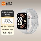 小米（MI）REDMI Watch 6 澎湃OS 3 心率血氧监测 蓝牙通话 红米手表6 智能手表 送男友送女友七夕情人节礼物 皎月银