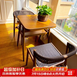紫叶阳台桌椅三件套家用迷你茶几一桌两椅休闲现代简约藤椅阳台茶桌