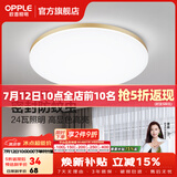 欧普照明（OPPLE）过道吸顶灯卧室灯阳台灯 LED主灯具玄关灯饰走廊简约一体防蚊虫 升级呵护光【金边-小卧室灯】