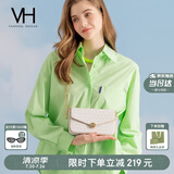 VANESSA HOGAN VH女包山茶花信封包轻奢老花链条小包单肩斜挎包七夕礼物送女友