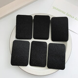 清晨的星星粘头刘海发帖女碎发魔法贴简约黑色魔术成人发粘头饰神器网红新款 长方形6件套