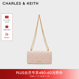 CHARLES&KEITH质感菱格链条小方钱包女包包女包生日礼物送女友CK6-10680924 Light Pink浅粉色 XS