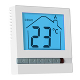 水地暖温控器水采暖通用面板智能液晶温控开关水暖温度控制器 象牙白