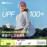 蕉下（beneunder）防晒衣女外套凉感修身短款辣妹防紫外线女AL119乌云灰M