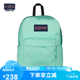 JANSPORT杰斯伯双肩包女学生旅行包26L旅行轻便透气书包男背包 4QUTDH3新薄荷绿/牛油果绿-侧边袋
