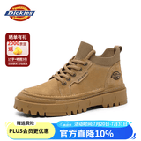 Dickies马丁靴男鞋百搭男款鞋子工装鞋低帮靴子男士厚底增高休闲鞋男 浅棕 42 【偏大一码，适合运动鞋43】