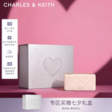 CHARLES&KEITH质感菱格链条小方钱包女包包女包生日七夕礼物送女友CK6-10680924 SOFT PINK浅粉色 XS