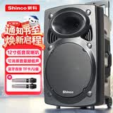 新科Z12 广场舞音响大功率低音炮移动户外K歌蓝牙拉杆麦克风音箱扩音器无线话筒摊摆喇叭 12英寸双话筒