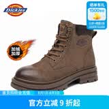 Dickies男士马丁靴高帮时尚男靴工装靴情侣靴男 咖色加绒 43-男款