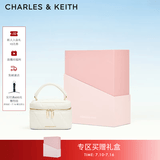 CHARLES&KEITH菱格链条手提斜挎小方包盒子包包女包生日礼物送女友CK2-80782534 Cream奶白色 小包