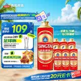 青岛啤酒（TsingTao）经典1L*6  马口铁桶啤
