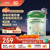 三棵树漆乳胶漆JC防霉防潮二合一易擦洗墙面漆油漆涂料18L【京仓白漆】