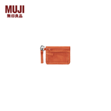 MUJI 再生聚酯纤维 卡包 证件收纳包零钱包便携 橙色
