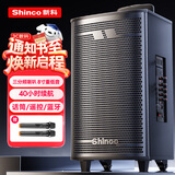 新科T30 广场舞音响木质大功率便携式户外重低音蓝牙k歌专用大音量移动拉杆音箱室外演出8吋双话筒