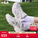 斐乐（FILA）官方女鞋老爹鞋运动鞋杨幂同款夏蕨草鞋休闲鞋 磨菇灰色/白中白-OB 37.5